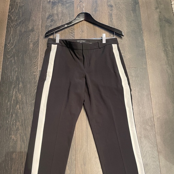 Banana Republic Avery Pants (Size 4) Black w White Stripe - Picture 2 of 7